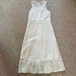Francesca’s Embroidered Midi Dress Medium